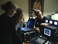 Researchers Monitor the Patient from a Bank of Terminals